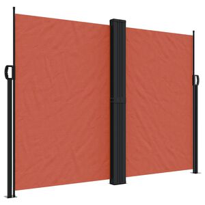 vidaXL Bočna tenda na uvlačenje terakota 180x1200 cm