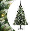 vidaXL Umjetno Božićno drvce s pokrivačem snijega 150 LED lampica