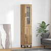 vidaXL Highboard Umjetnički hrast 34,5 x 34 x 180 cm Konstruirano drvo