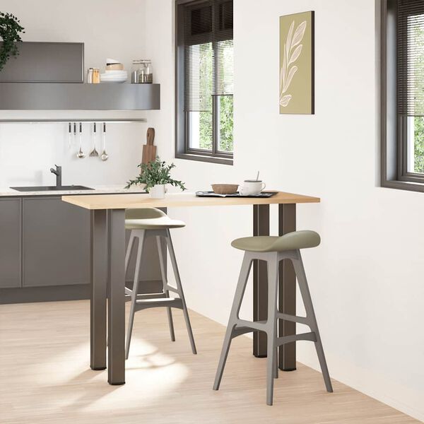 vidaXL Noge za barski stol 4 kom. Prirodni čelik 100-102 cm Čelik