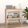 vidaXL Konzolni stol crni 80 x 40 x 75 cm od masivne borovine