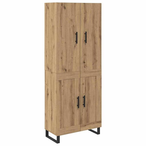 vidaXL Highboard 2 pcs Umjetnički hrast 69,5 x 34 x 180 cm