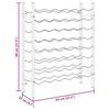 vidaXL Stalak za vino za 48 boca crni metalni