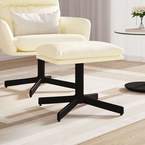 vidaXL Tabure krem 60x60x36 cm od umjetne kože