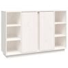 vidaXL Komoda bijela 120 x 35 x 80 cm od masivne borovine