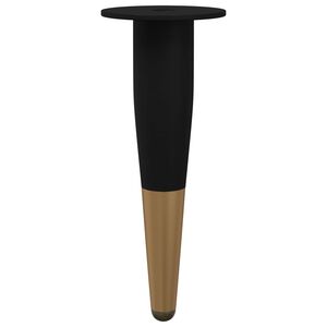 vidaXL Noge namje&scaron;taja 2 kom. Crna i zlatna &Oslash; 40 x 98 mm Željezo