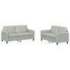 vidaXL 2-dijelni set sofa svjetlosivi bar&scaron;unasti