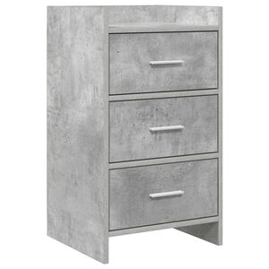 vidaXL Noćni ormarići Betonska siva 40 x 36 x 70 cm Konstruirano drvo