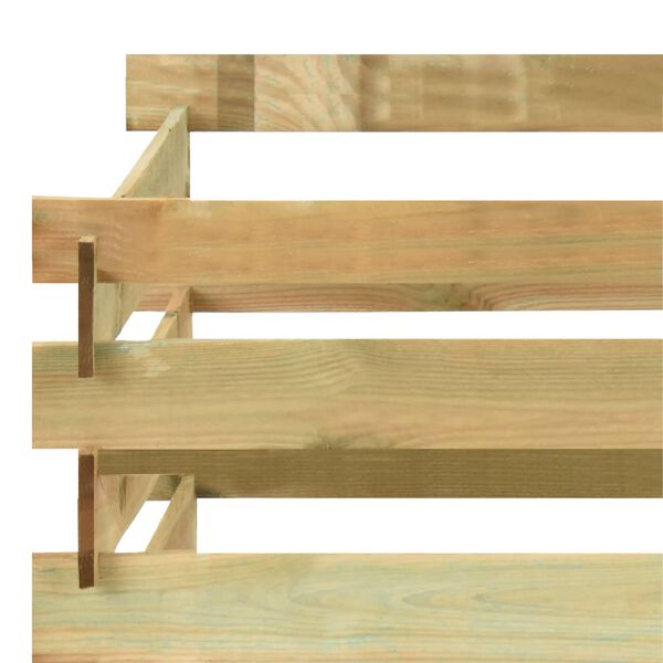 vidaXL Rešetkasti vrtni komposter 100x100x80 cm impregnirana borovina