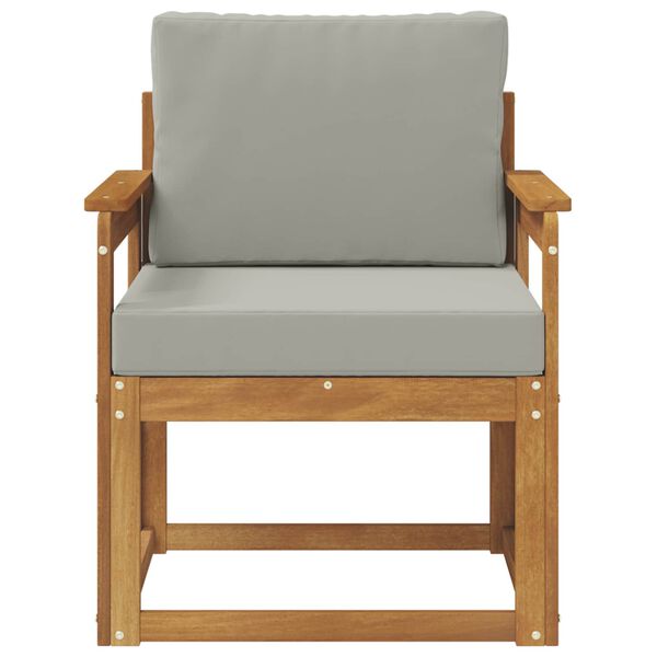 vidaXL Vanjski kauč Čvrsto drvo akacije i poliester