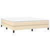 vidaXL Okvir za krevet s oprugom krem 180 x 200 cm od tkanine