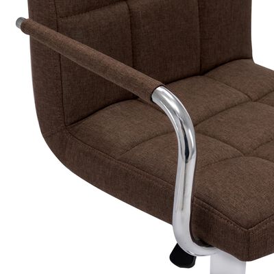 vidaXL Barska stolica od tkanine smeđa