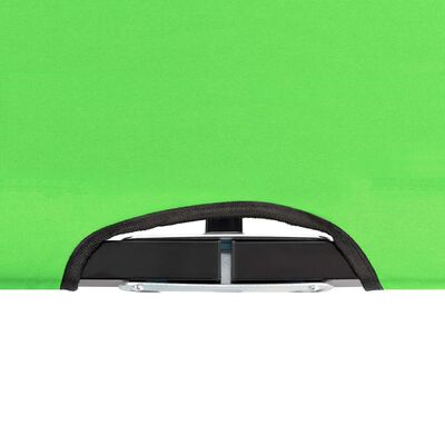 vidaXL Sklopiva ležaljka za sunčanje za dvije osobe zelena čelična