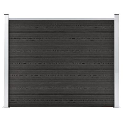 vidaXL Panel za ogradu WPC 180 x 146 cm sivi
