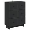 vidaXL Ormar s ladicama Crna 66 x 34,5 x 90 cm Konstruirano drvo