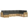 vidaXL Set vanjskih sofa 8 pcs Bijela i antracit 310 x 191,5 x 73 cm