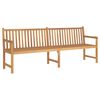 vidaXL Vrtna klupa 228 cm od masivne tikovine