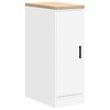 vidaXL Garažni ormar za odlaganje bijeli 30x51x85 cm masivne borovine