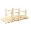 vidaXL Vrtni most s ogradama 150 x 67 x 56 cm od masivnog drva smreke
