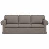 vidaXL Sofa 180cm Sivo-smeđa Metal