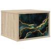 vidaXL Wall-mounted noćni ormarić WIJHE Hrast sonoma 36 x 33 x 25 cm