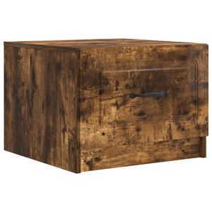 vidaXL Kava Stol Dimljeni hrast 49 x 50 x 37 cm Konstruirano drvo