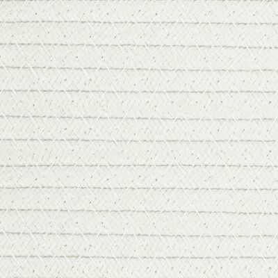 vidaXL Košara za pohranu sivo-bijela Ø 40 x 25 cm pamučna