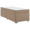 vidaXL Krevetna konstrukcija Boja cappuccina 90 x 200 cm PVC