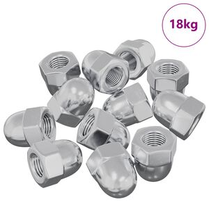 vidaXL Žir 9574 pcs Srebrno M6 x 10 mm Željezo