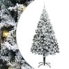 vidaXL Umjetno božićno drvce Bijelo 240 cm PVC i Čelik i Plastika