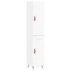 vidaXL Visoka komoda bijeli 34,5x34x180 cm od konstruiranog drva