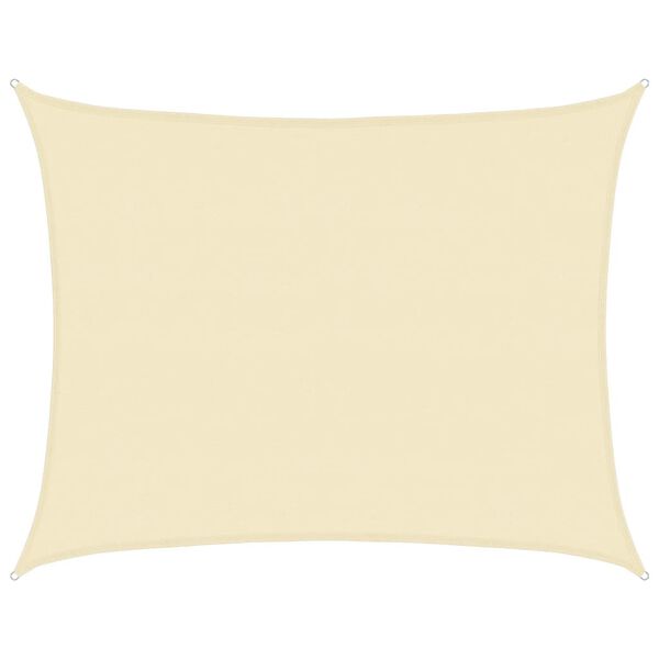 vidaXL Jedro za zaštitu od sunca 160 g/m² krem 6 x 7 m HDPE