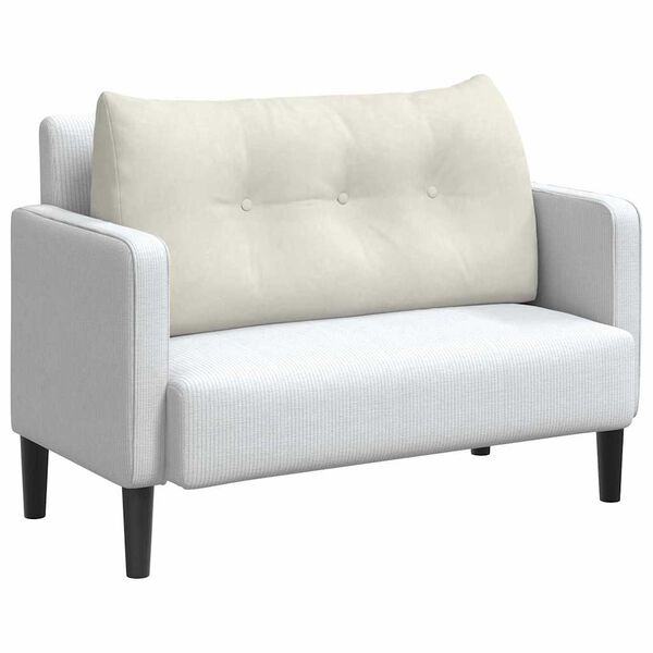 vidaXL Jastuk za leđa Krema 100 x 24 x 50 cm Bar&scaron;un