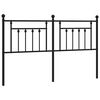 vidaXL Metalno zamjensko uzglavlje crno 180 cm