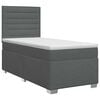 vidaXL Boxspring krevet s madracem Tamnosiva 80 x 200 cm Tkanina