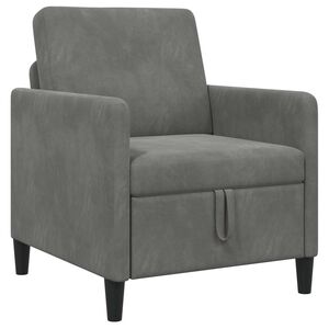 vidaXL Sofa s pohranom Tamnosiva 72 x 78 x 87 cm Poliester