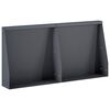vidaXL Zid za zadržavanje 2 kom. 40 x 12 x 40 cm Čelik Antracit