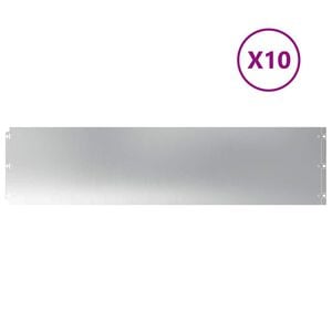 vidaXL Rubovi travnjaka 10 kom 25x103 cm pocinčani čelik