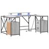 vidaXL Stol Siva Sonoma Konstruirano drvo 182 x 101 x 87,5 cm