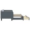 vidaXL Dnevni krevet na razvlačenje i ladice tamnosivi 90 x 200 cm