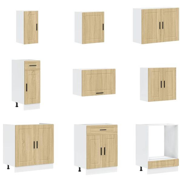 vidaXL 14-dijelni set kuhinjskih ormarića Porto konstruiranog drva