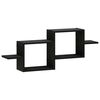 vidaXL Polica na zidu Crni hrast 95 x 17 x 37 cm Konstruirano drvo