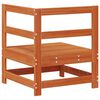 vidaXL Vrtni kutni kauč Masivna borovina Vosak Smeđa 62 x 62 x 70,5 cm