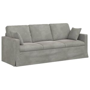 vidaXL Sofa Svijetlo siva 198 x 78 x 80 cm Bar&scaron;un