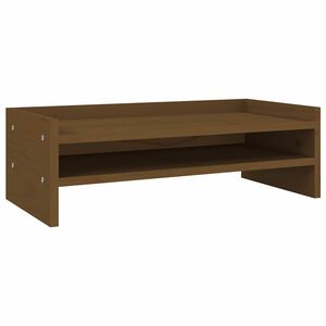 vidaXL Stalak za monitor boja meda 50 x 24 x 16 cm od masivne borovine