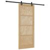 vidaXL Klizna vrata ORKDAL Prirodna 86 x 211 cm Masivna borovina