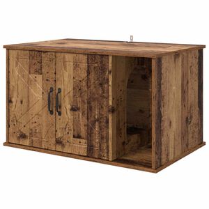vidaXL Mačja Kuća Staro drvo 85 x 55 x 50 cm Konstruirano drvo