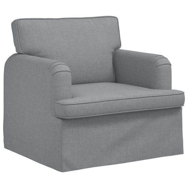 vidaXL Sofa 2 pcs Svijetlo siva 162 x 80 x 85 cm tkanina