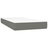 vidaXL Krevet box spring s madracem tamnosivi 120 x 190 cm tkanina