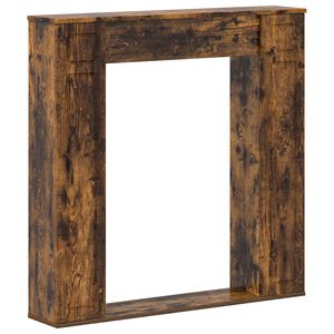 vidaXL Okvir za kamin Dimljeni hrast 100 x 20 x 100 cm